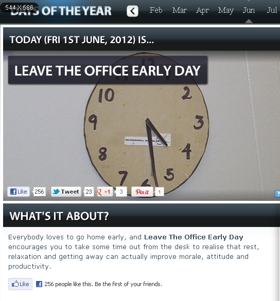 Leave_the_office_early_day_1st_jun_2012_days_of_the_year